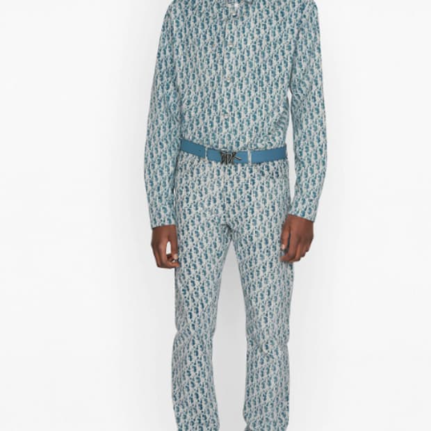 [33] 디올 오블리크 카스리 코튼 데님 진