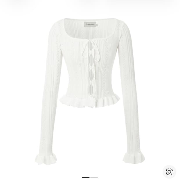 쓰리타임즈 아이리스 가디건 아이보리