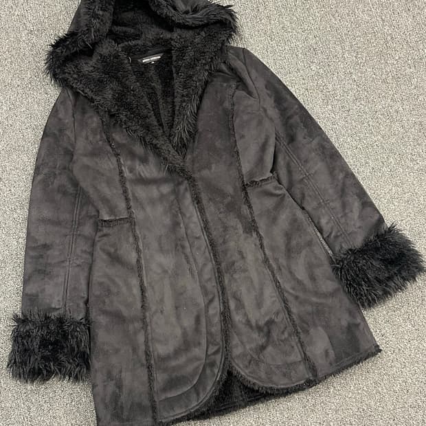 M)Buona Giornata 빈티지 여성 시어링 퍼 자켓