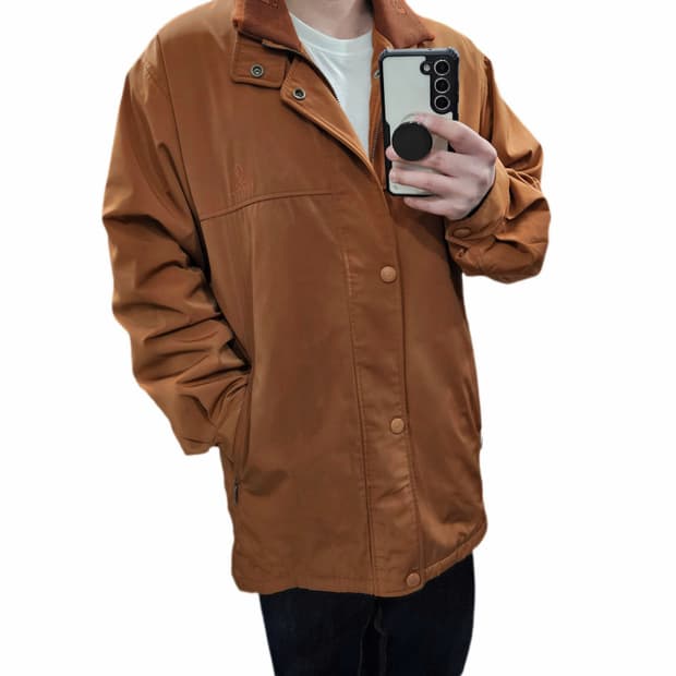 105 지아니 발렌티노 빈티지 사파리 자켓 다크오렌지