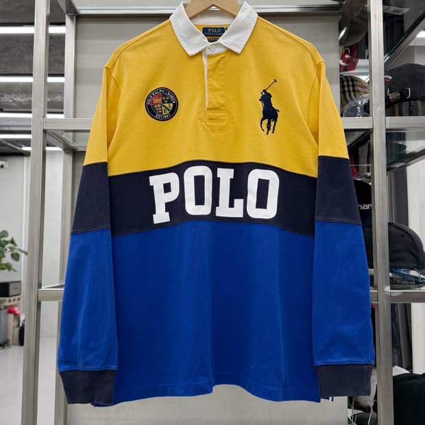  폴로랄프로렌 빅포니 쉴드패치 럭비 스웻 티셔츠