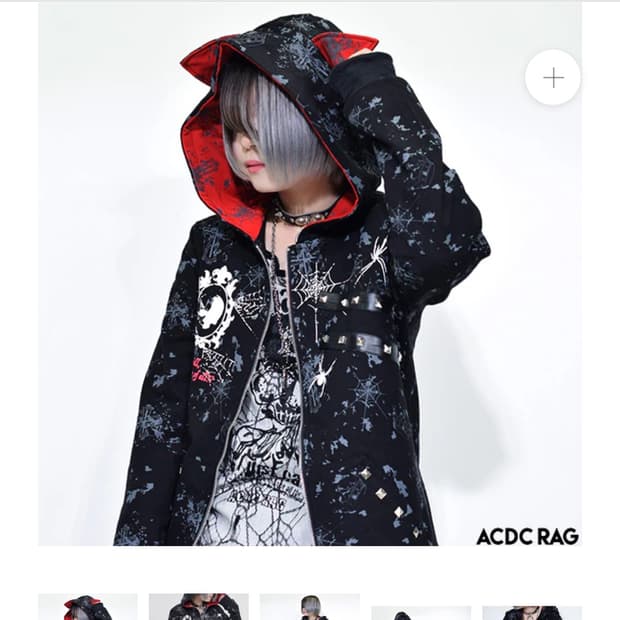 Acdc rag LAST HOODIE 고스 펑크 네코미미 후드집업