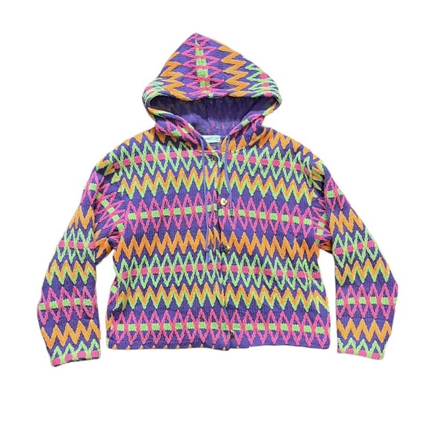 MULTI PATTERN HOOD JACKET