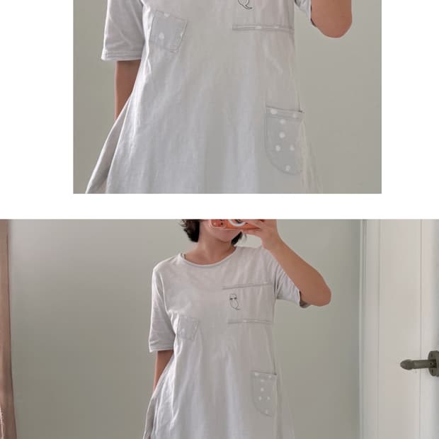 일본빈티지 모리 하구미 고양이 반팔티