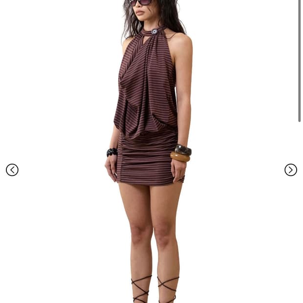 Lolli Stripe Dress Purple 힐다 원피스