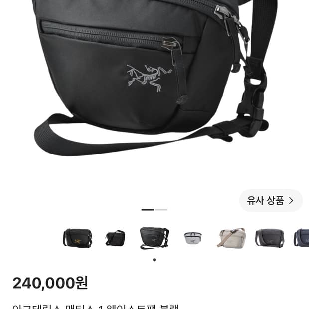 아크테릭스 맨티스 1 웨이스트팩 블랙