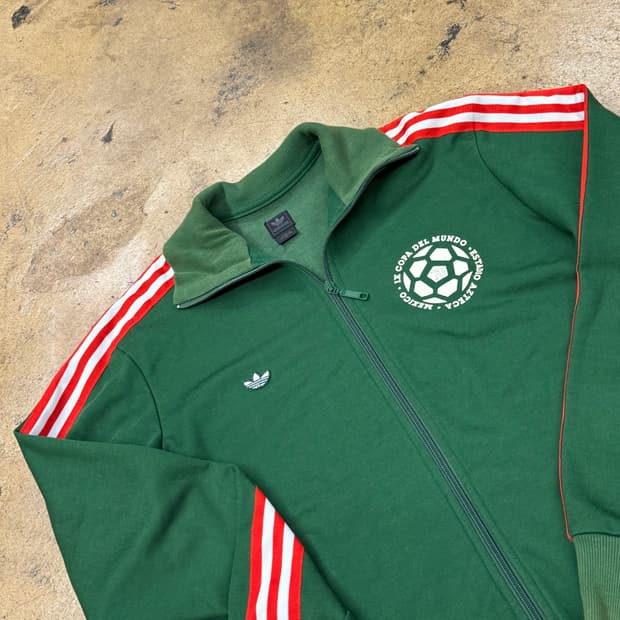 아디다스 멕시코 그린 말차 져지 트랙탑