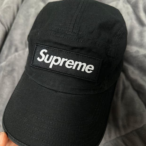 24SS 슈프림 밀리터리 캠프캡 블랙볼캡
