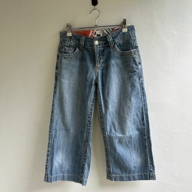 denim capri
