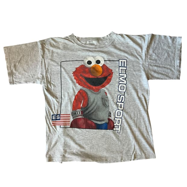 빈티지 90s Sesame Street Elmo 스포츠 티셔츠