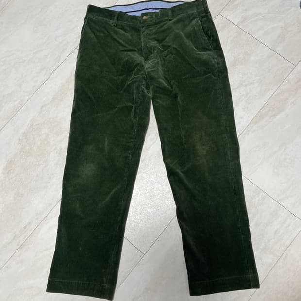 90s POLO 폴로 코듀로이 팬츠 카키 34/30