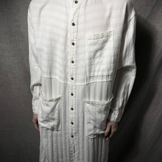 nude:mm Textured Long Shirt