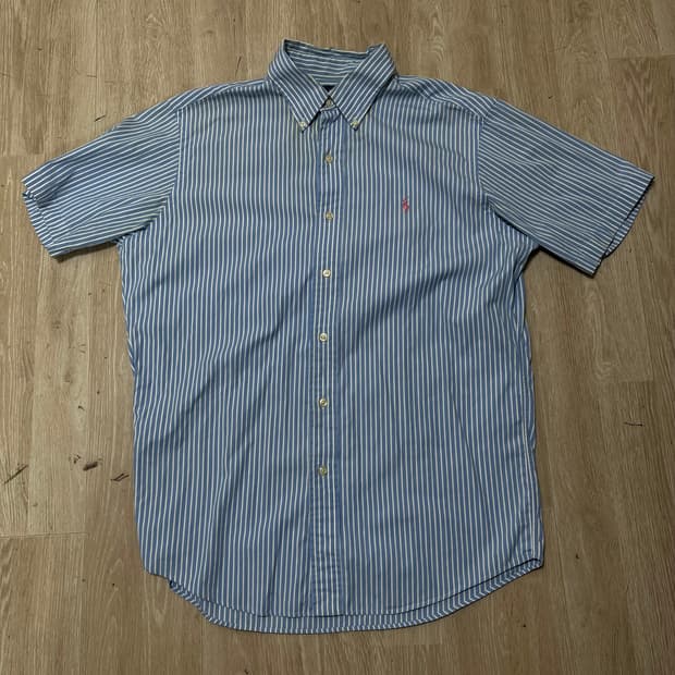 폴로 랄프로렌 클래식핏 스트라이프 반팔 셔츠 L/100