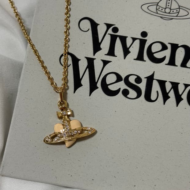 비비안웨스트우드 디아망떼 목걸이 크림컬러 무료배송