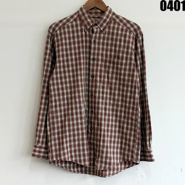 L.L.Bean 남성용 체크 셔츠 S 0401