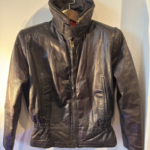 80s Mani by giorgio armani leather jacke