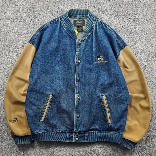 ID WEAR 코튼 데님 바시티 자켓 ( XL ) / 11580