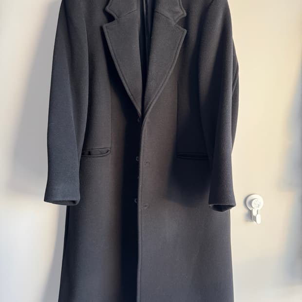 유스 체스터필드 코트 블랙 L사이즈