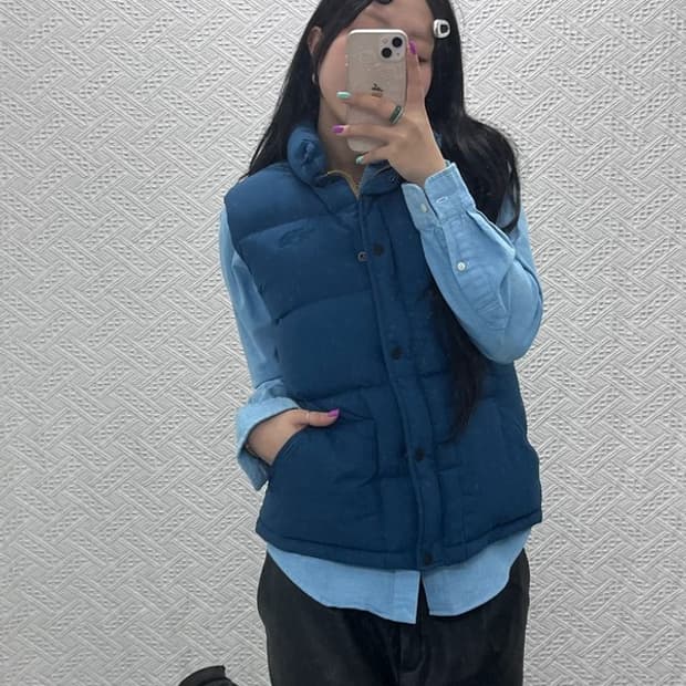 노스페이스 우들라크 구스다운 패딩 조끼 90 C07026