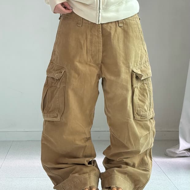 아베크롬비 베이지 카고팬츠