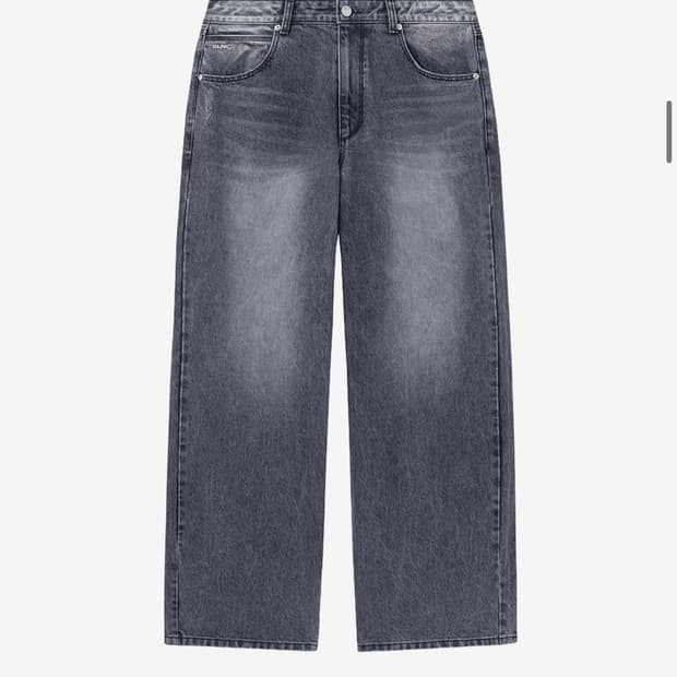 인사일런스 CALIK 로우 웨이스트 와이드 데님 팬츠 ASH GREY