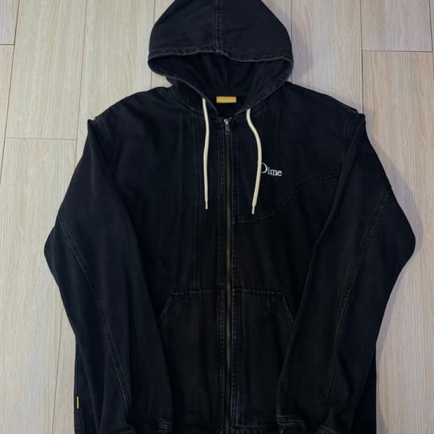 다임 데님 후드집업