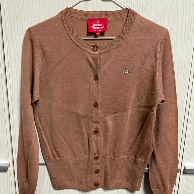 비비안웨스트우드 레드라벨 가디건 브라운