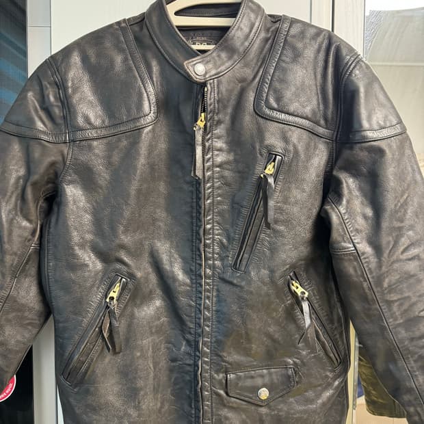 RRL 모토 레더 자켓