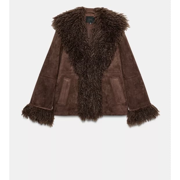 퍼트리밍 무스탕 자켓