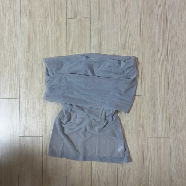 (실착1회) 블루 나시 오프숄더