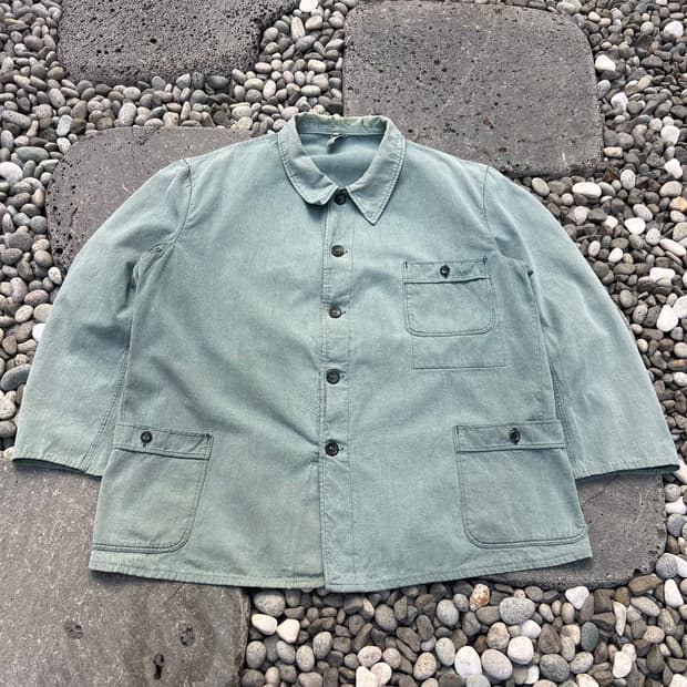 OLD VINTAG EURO FADED GREEN 빈티지워크자켓