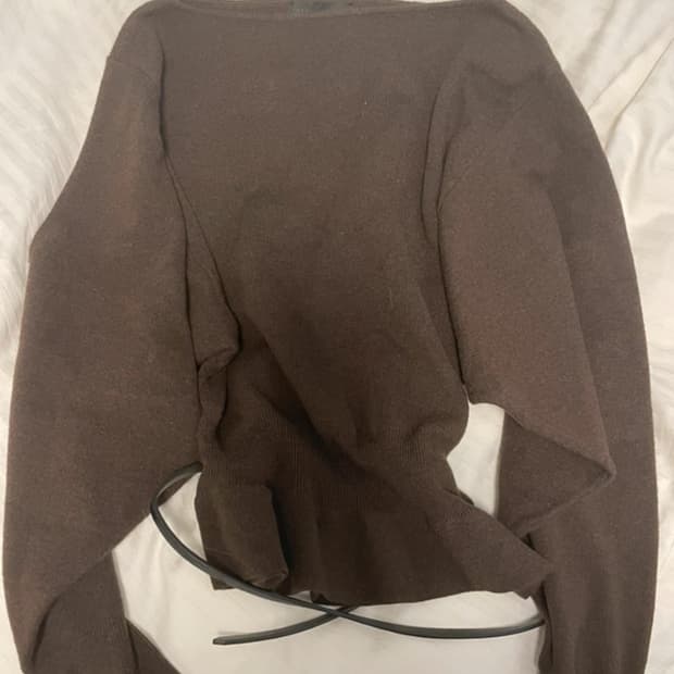 자라 jumper knit belt