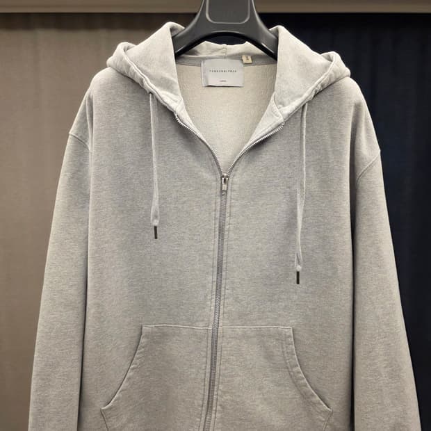 퍼스널팩 / 프리미엄 솔리드 후드집업 오버핏 / L