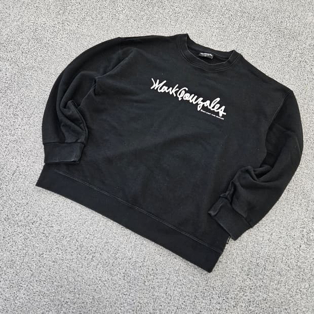 [105(XL)] 마크곤잘레스 블랙 스웻셔츠 맨투맨  0102YH1