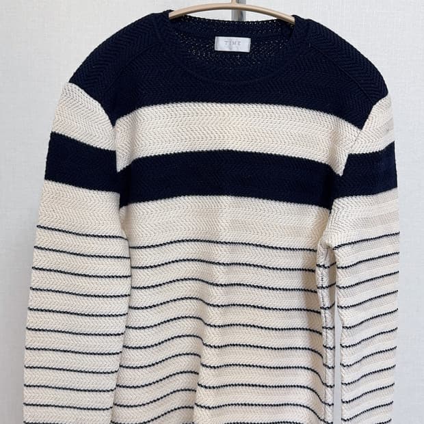 타임옴므 스트라이프 니트(100사이즈)