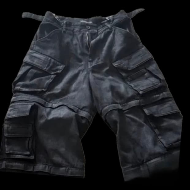 프로젝트gr 컨버터블 카고 팬츠 ( Black)