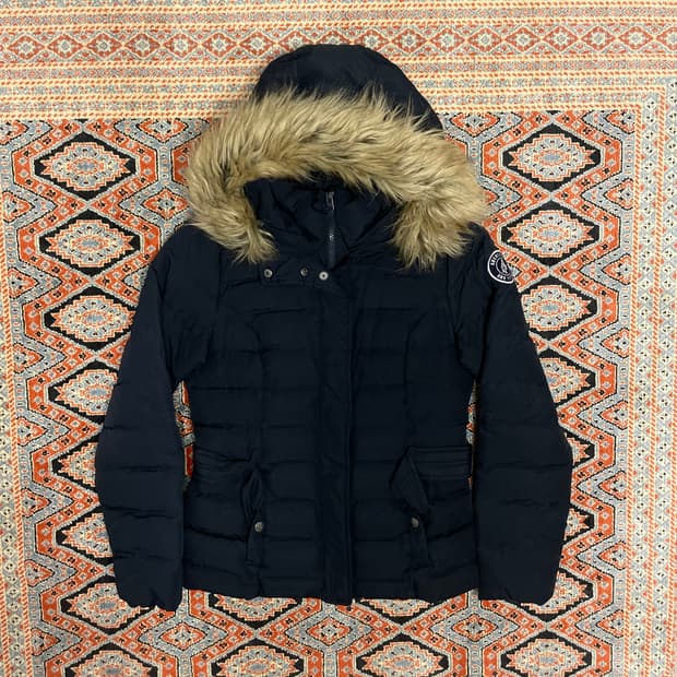 아베크롬비 네이비 덕다운 패딩점퍼 여성M