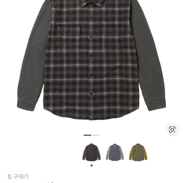 [M] 슈프림 하운즈투스 플레이드 플란넬 셔츠 블랙