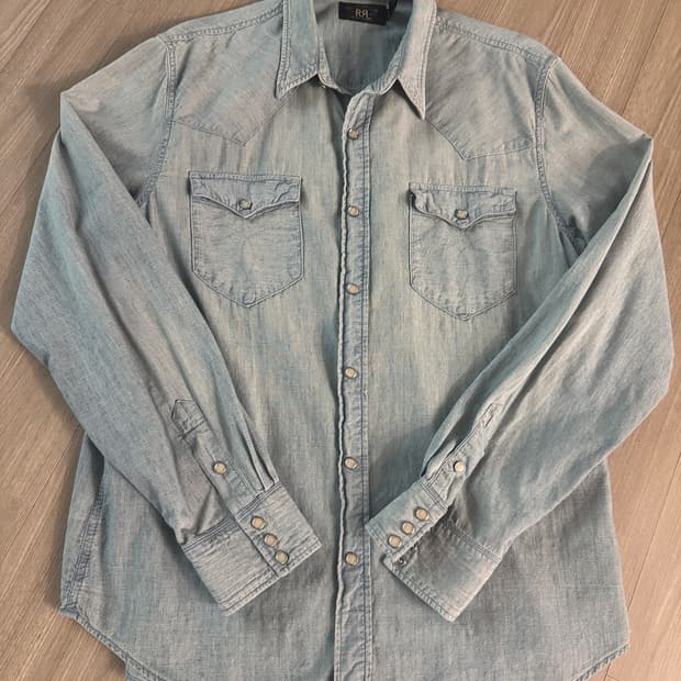 rrl 더블알엘 샴브레이 웨스턴 xl