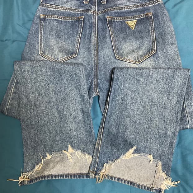 게스 데님 청바지