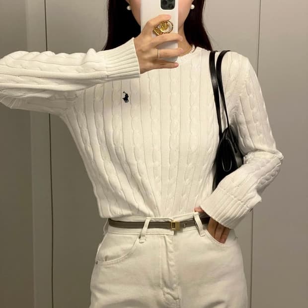 [새 상품] 폴로랄프로렌 케이블 니트s