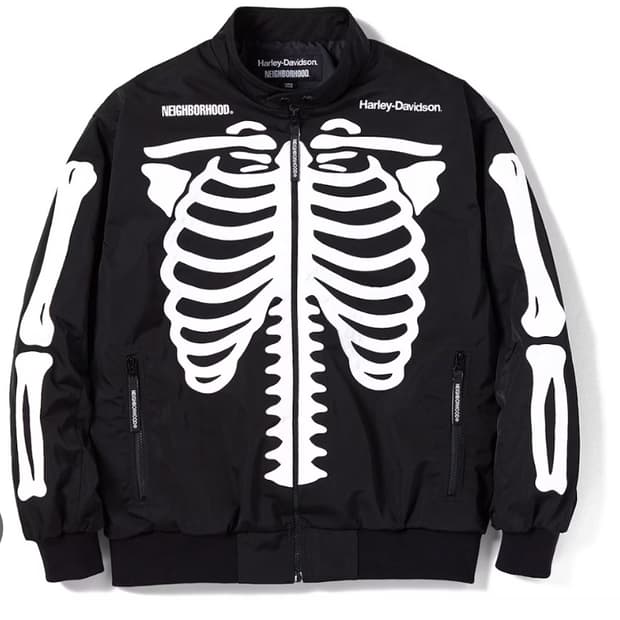 [L]네이버후드 할리데이비슨 본 레이싱 자켓