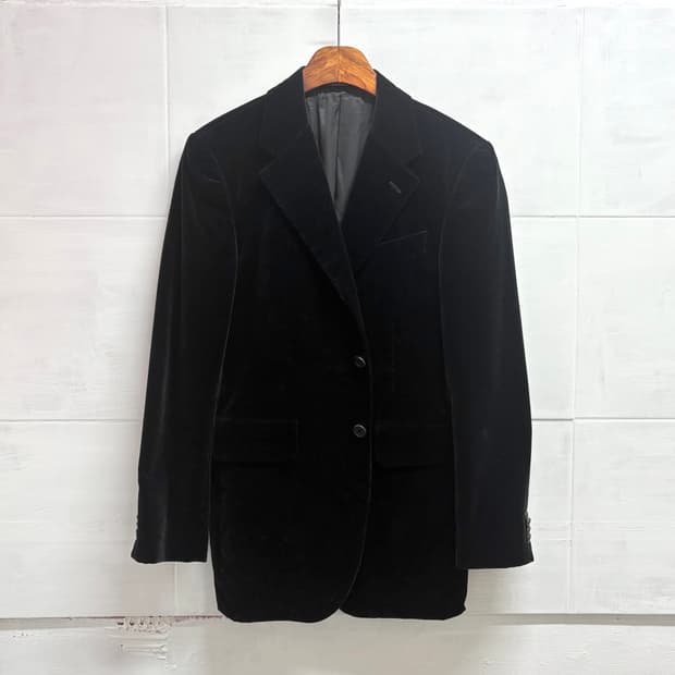 폴스미스 Paul Smith 블랙 벨벳 블레이저 자켓 