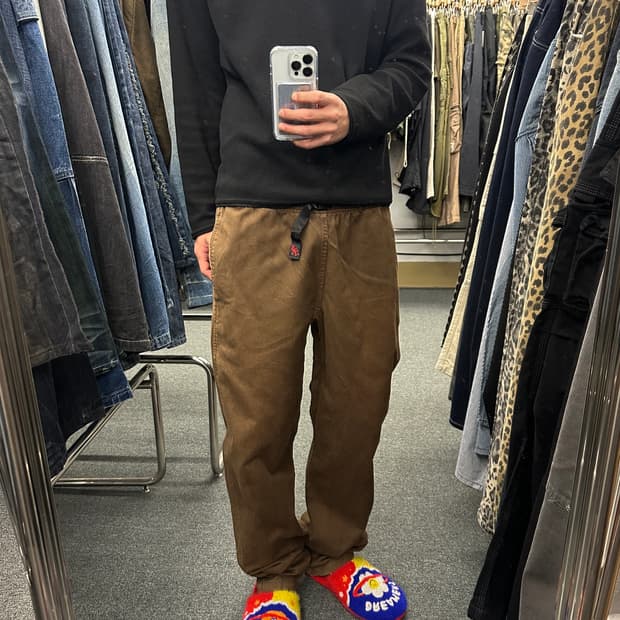 M) 그라미치 브라운 코튼팬츠