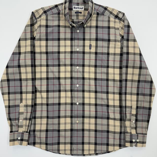 바버 클래식 타탄 셔츠