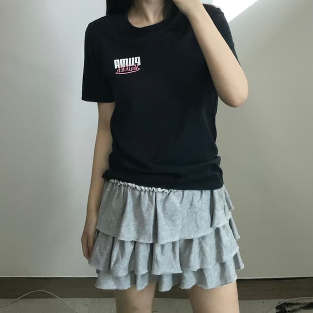푸마 x 본더치 블랙 반팔 티셔츠