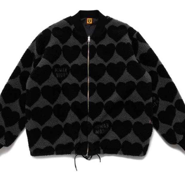 휴먼메이드 리버시블 하트 후리스