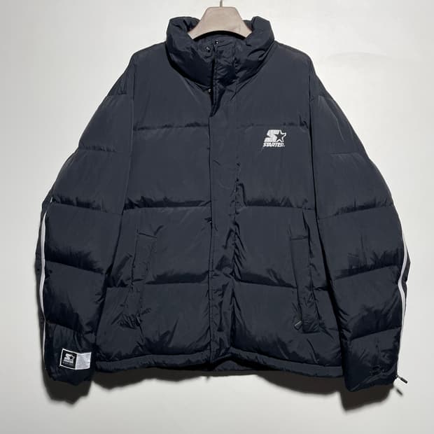 스타터 지퍼 포인트 덕다운 패딩 점퍼