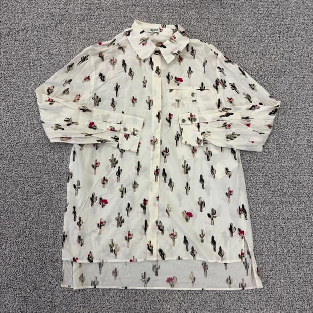 38 겐조 여성 패턴 블라우스 셔츠 0130H1