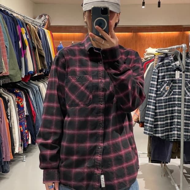 칼하트 체크 셔츠